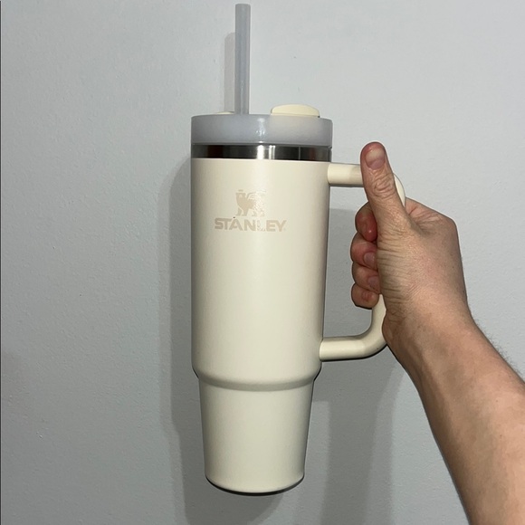 Stanley Cream Cup/Tumbler with Handle - Picture 1 of 7